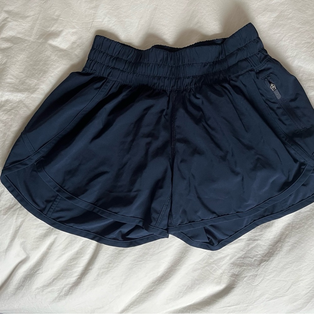 Lululemon Navy Tracker Shorts